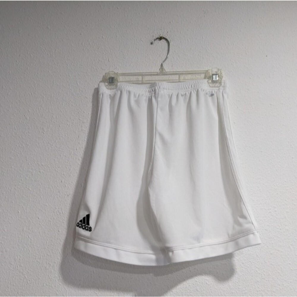 Adidas White Climalite Drawstring Shorts, Youth XL 15-16 Years